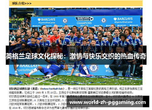 英格兰足球文化探秘：激情与快乐交织的热血传奇
