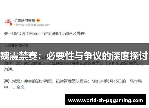 魏震禁赛：必要性与争议的深度探讨